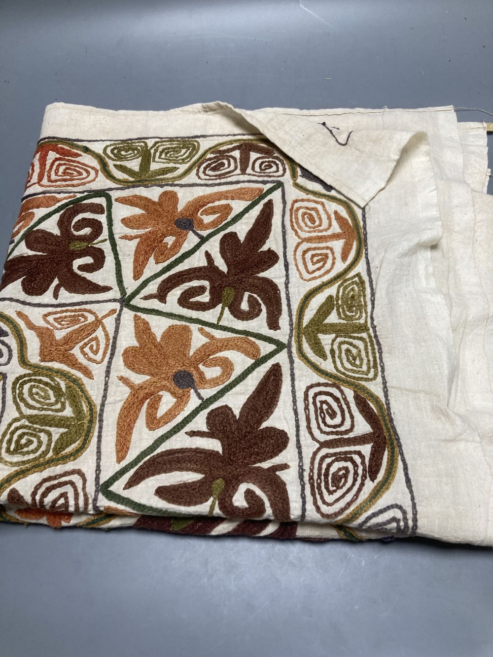 A kimono and assorted textiles